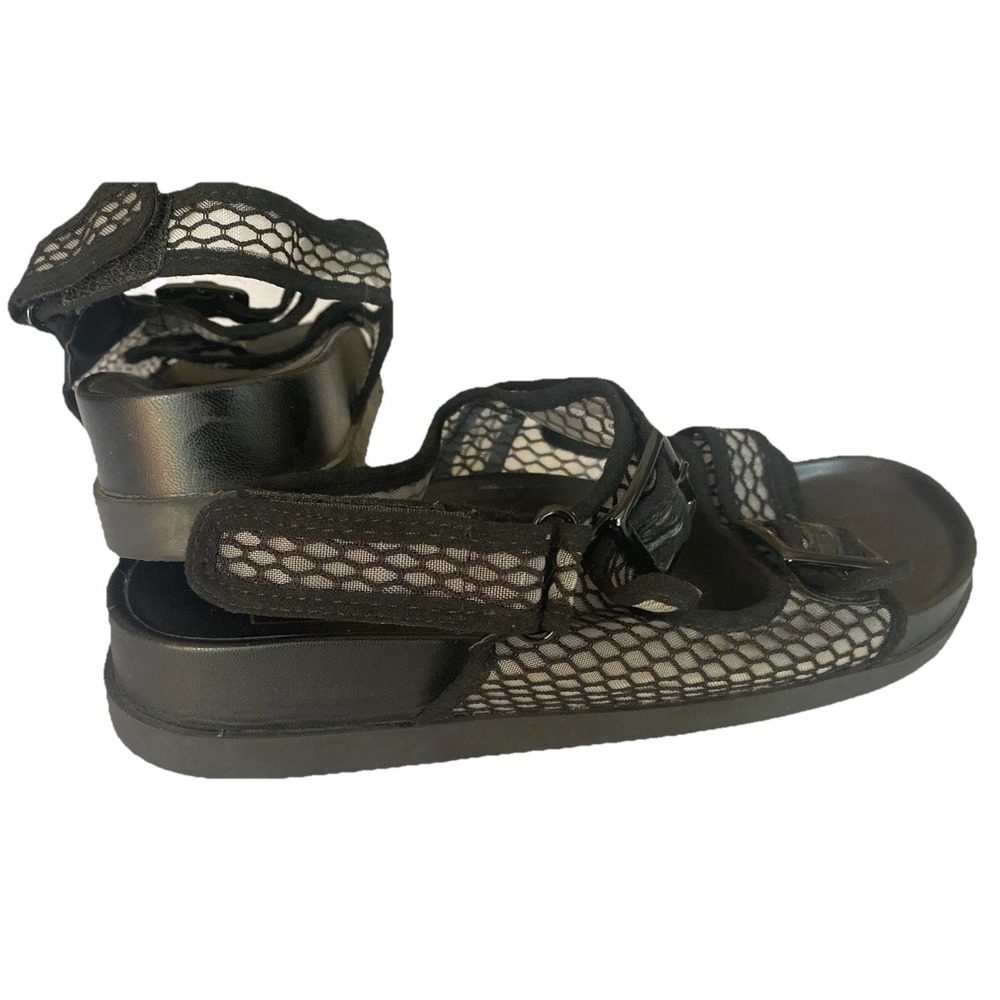 Dolce Vita Sita Wedge Black Sandal NEW Women's Shoes Size 9.5 Nice!